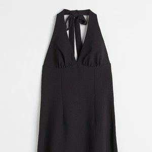 H&M divided halter neck backless dress
